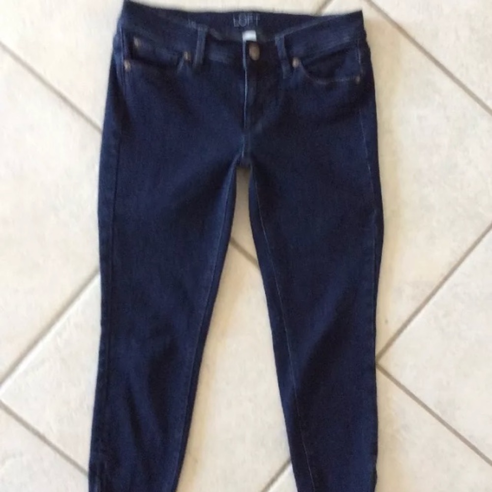 LOFT stretch modern skinny ankle jeans